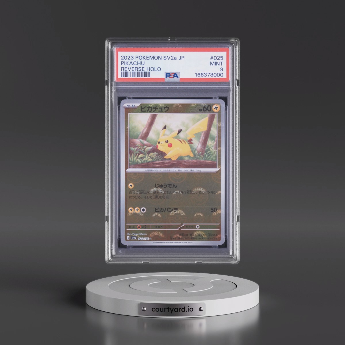 2023 Pokémon Sv2a-Pokémon Card 151 #025 Pikachu - Reverse Holo (PSA 9 MINT)