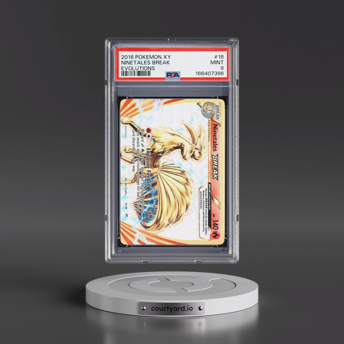 2016 Pokémon XY Evolutions #16 Ninetales Break (PSA 9 MINT)