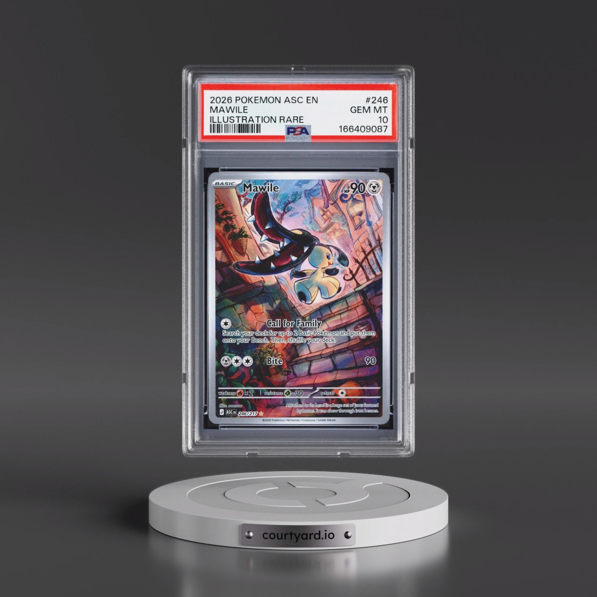 2026 Pokémon Asc EN-Ascended Heroes #246 Mawile - Illustration Rare (PSA 10 GEM MINT)
