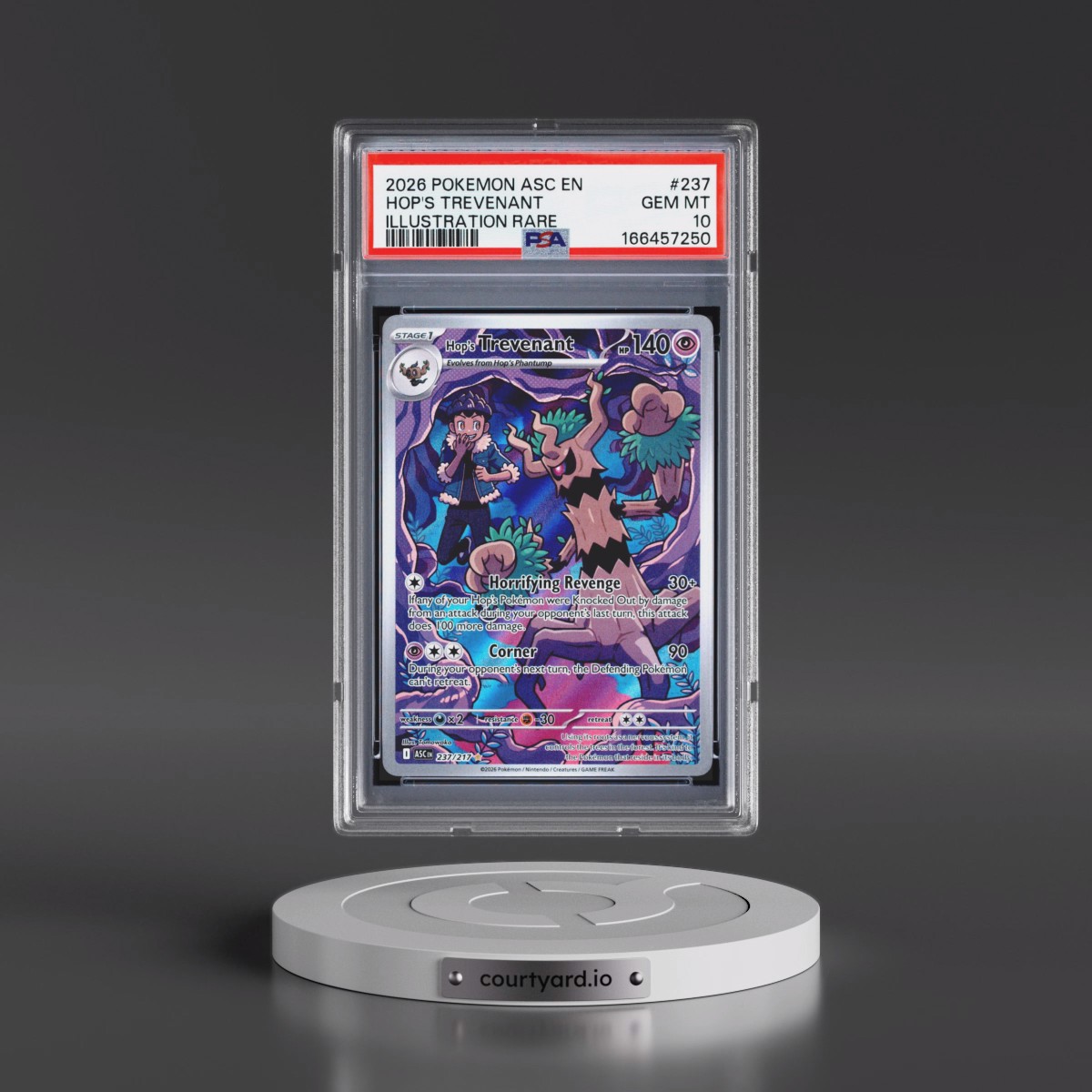2026 Pokémon Asc EN-Ascended Heroes #237 Hop's Trevenant - Illustration Rare (PSA 10 GEM MINT)