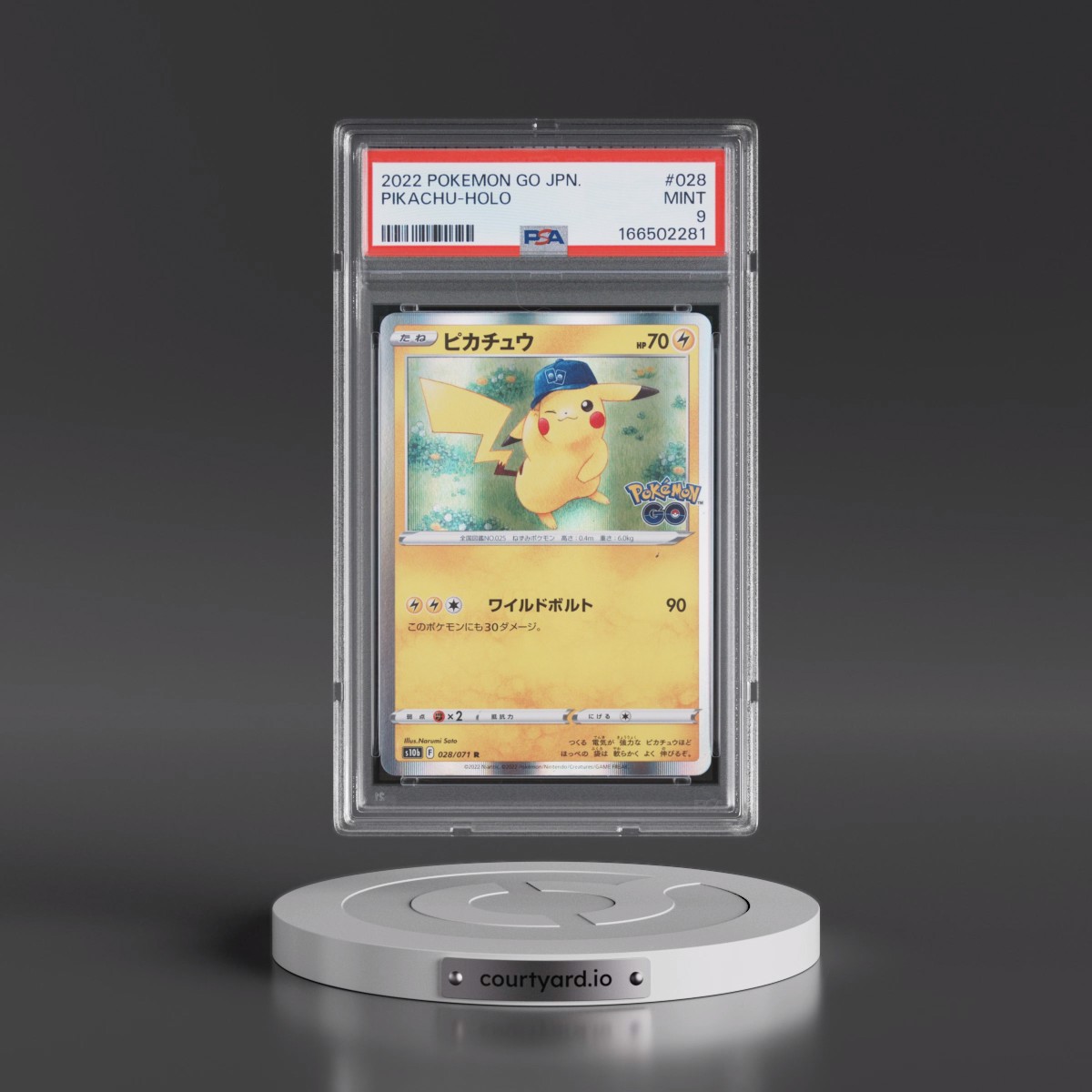 2022 Pokémon Go #028 Pikachu - Holo (PSA 9 MINT)