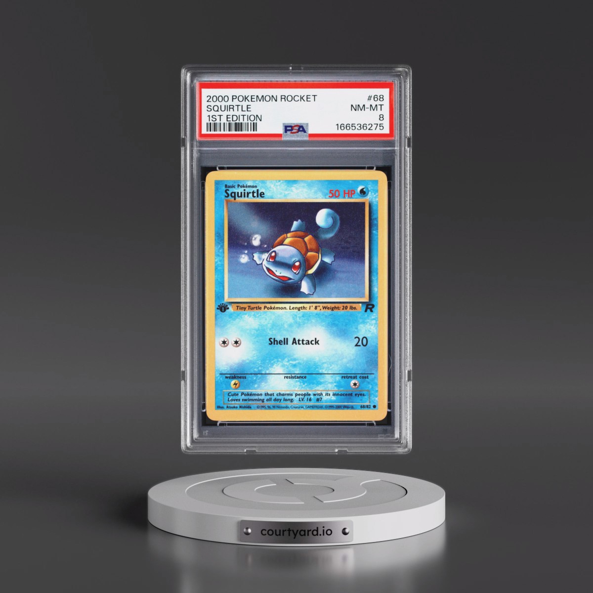 2000 Pokémon Rocket #68 Squirtle - 1st Edition (PSA 8 NM-MT)