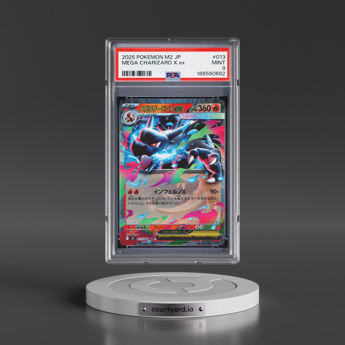 2025 Pokémon M2-Inferno X #013 Mega Charizard X EX - Holo (PSA 9 MINT)