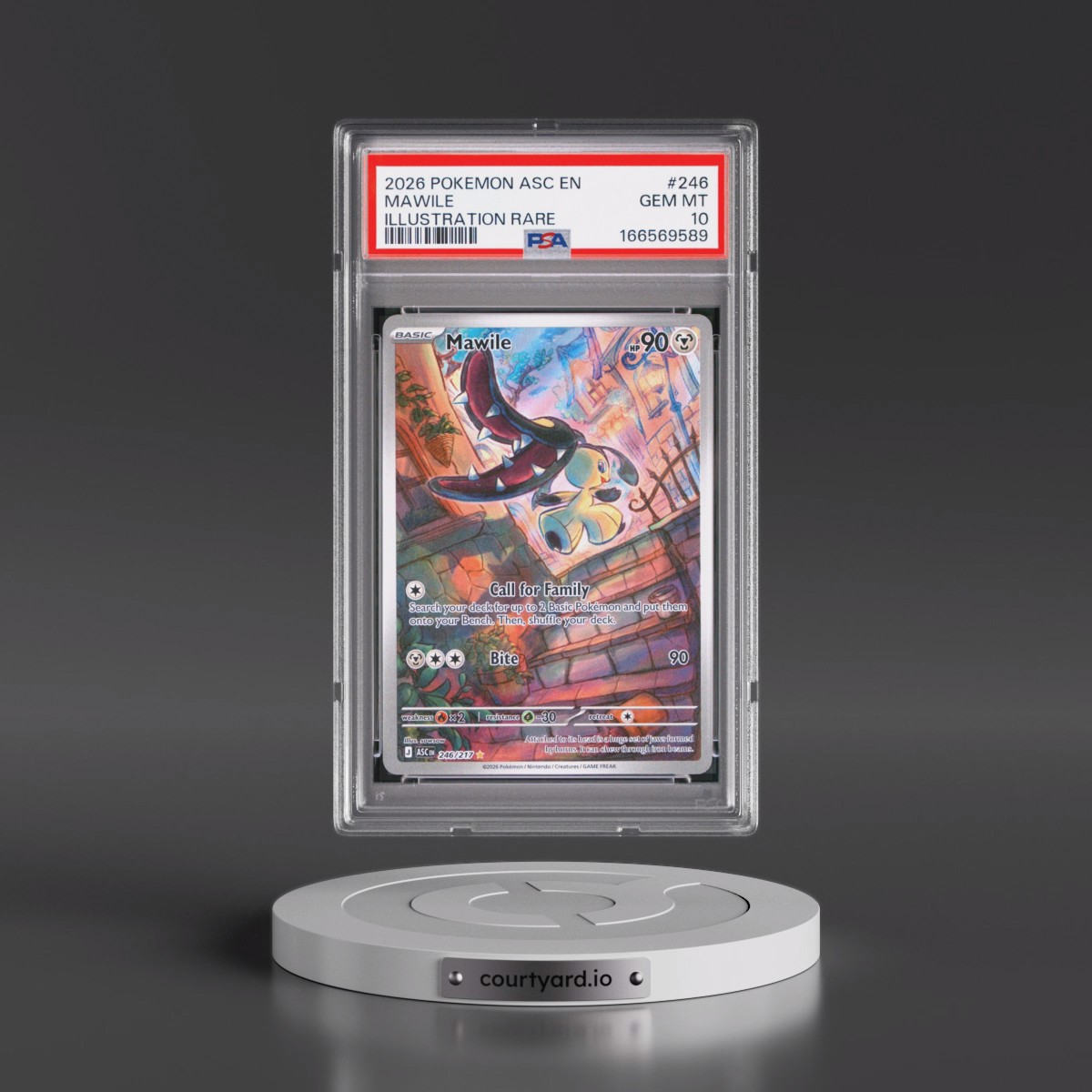 2026 Pokémon Asc EN-Ascended Heroes #246 Mawile - Illustration Rare (PSA 10 GEM MINT)