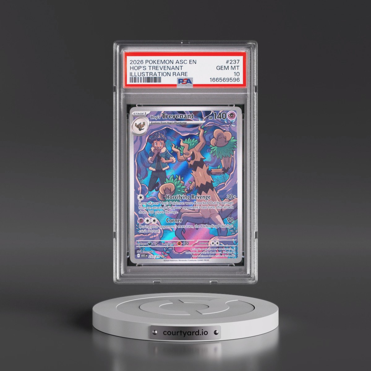 2026 Pokémon Asc EN-Ascended Heroes #237 Hop's Trevenant - Illustration Rare (PSA 10 GEM MINT)