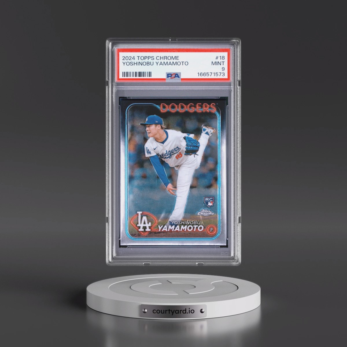 2024 Topps Chrome Yoshinobu Yamamoto #18 PSA 9