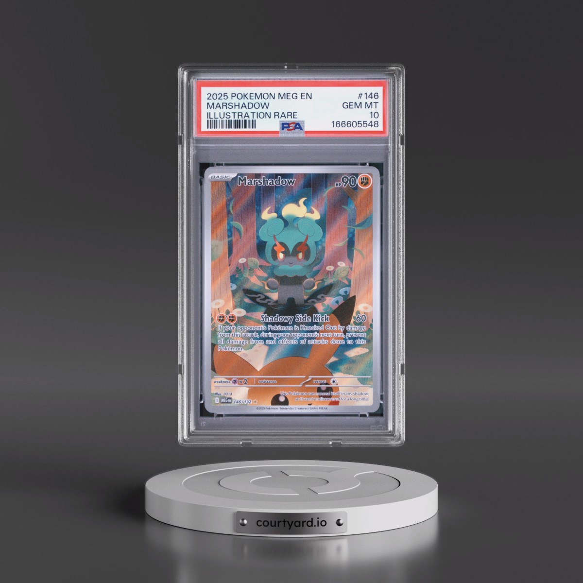 2025 Pokémon Meg EN-Mega Evolution Marshadow - Illustration Rare #146 PSA 10