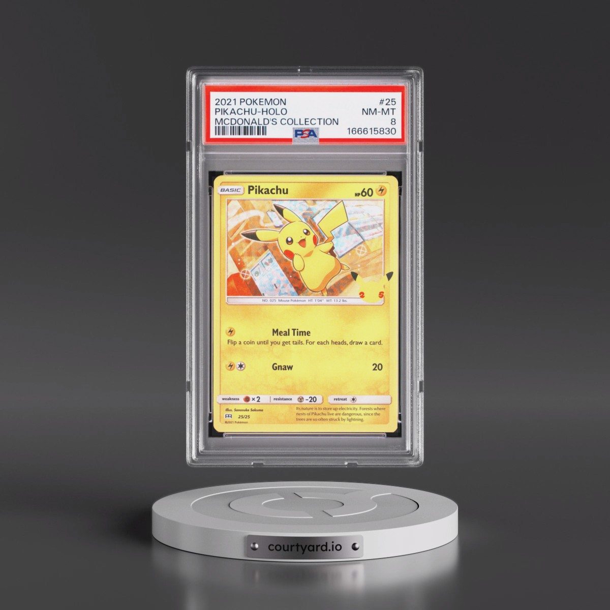 2021 Pokémon Mcdonald's Collection #25 Pikachu - Holo (PSA 8 NM-MT)