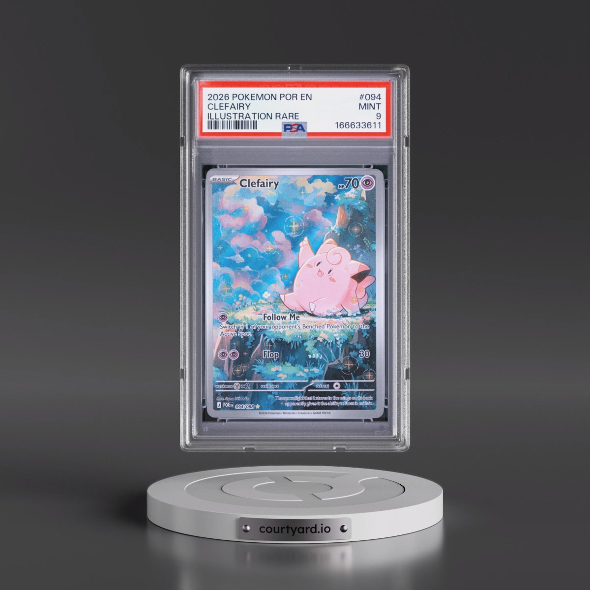 2026 Pokémon Por EN-Perfect Order Clefairy - Illustration Rare #094 PSA 9