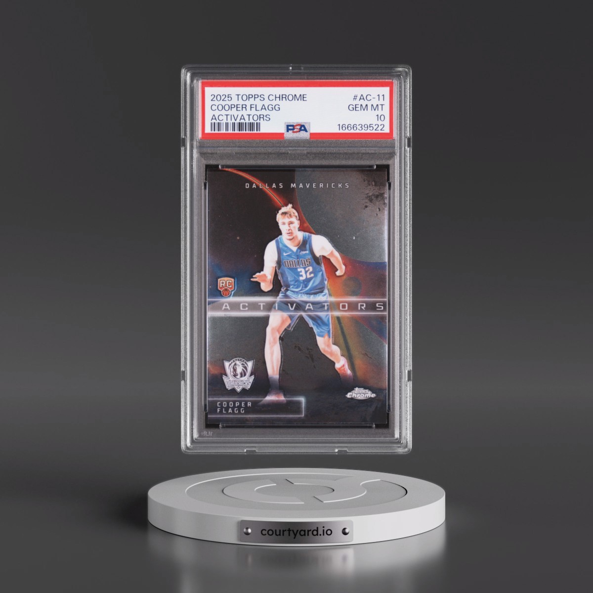 2025 Topps Chrome Activators #AC-11 Cooper Flagg (PSA 10 GEM MINT)