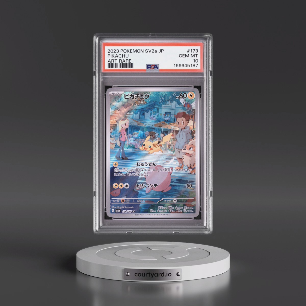2023 Pokémon Sv2a-Pokémon Card 151 #173 Pikachu - Art Rare (PSA 10 GEM MINT)