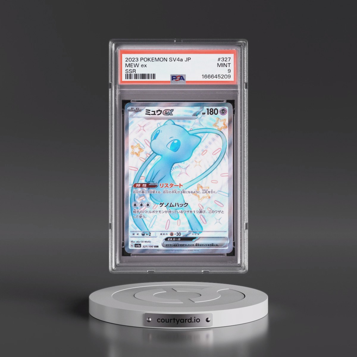 2023 Pokémon Sv4a-Shiny Treasure EX #327 Mew EX - Holo Ssr (PSA 9 MINT)
