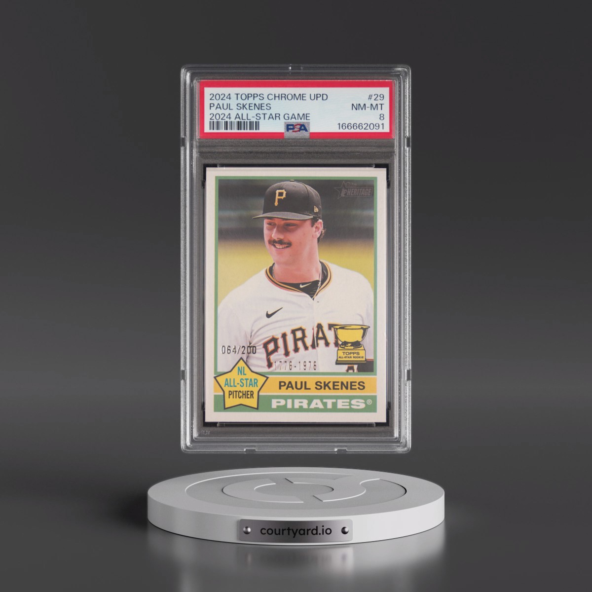 2024 Topps Chrome Update 2024 All-Star Game Chrome #29 Paul Skenes (PSA 8 NM-MT)