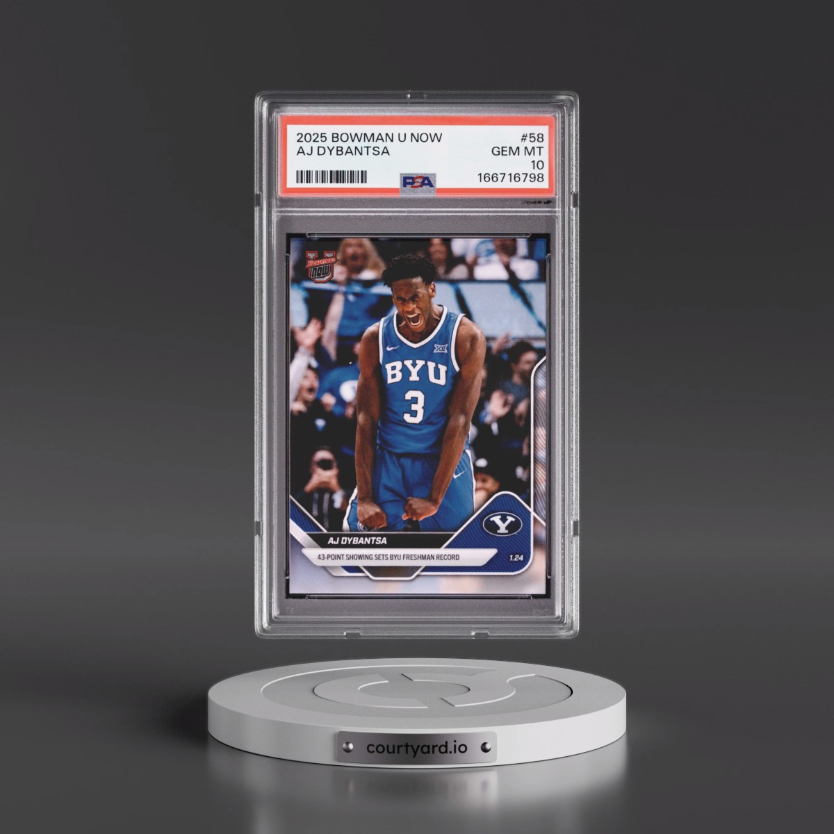 2025 Bowman U Now AJ Dybantsa #58 PSA 10