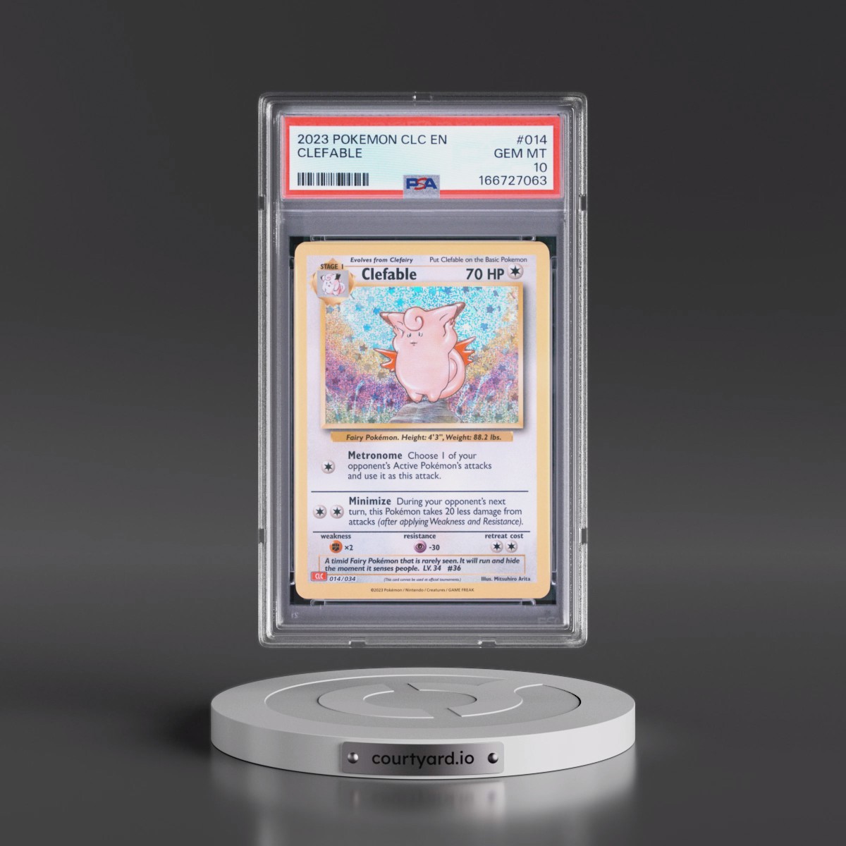 2023 Pokémon Clc-Trading Card Game Classic Charizard & HO-Oh EX Deck #014 Clefable (PSA 10 GEM MINT)