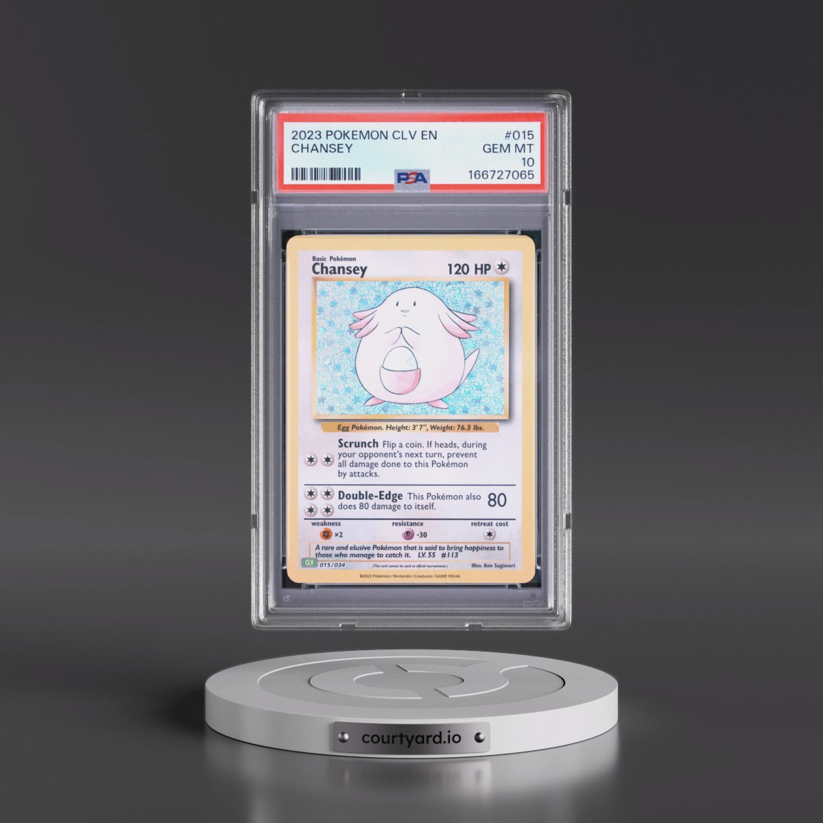 2023 Pokémon CLV-Trading Card Game Classic Venusaur & Lugia EX Deck #015 Chansey (PSA 10 GEM MINT)