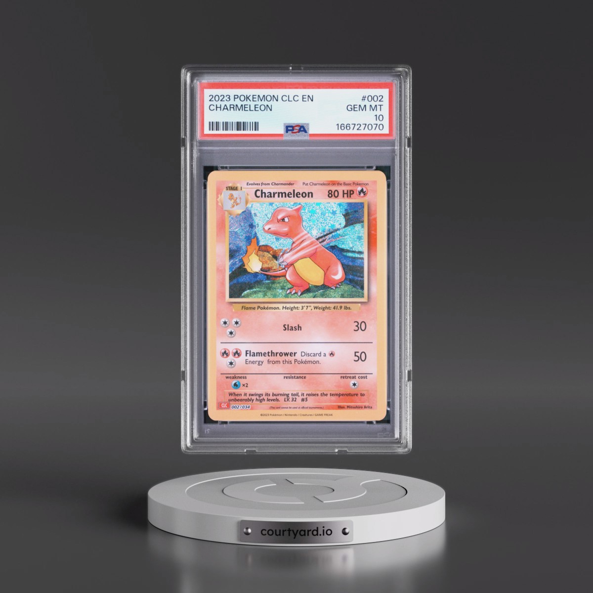 2023 Pokémon Clc-Trading Card Game Classic Charizard & HO-Oh EX Deck #002 Charmeleon (PSA 10 GEM MINT)