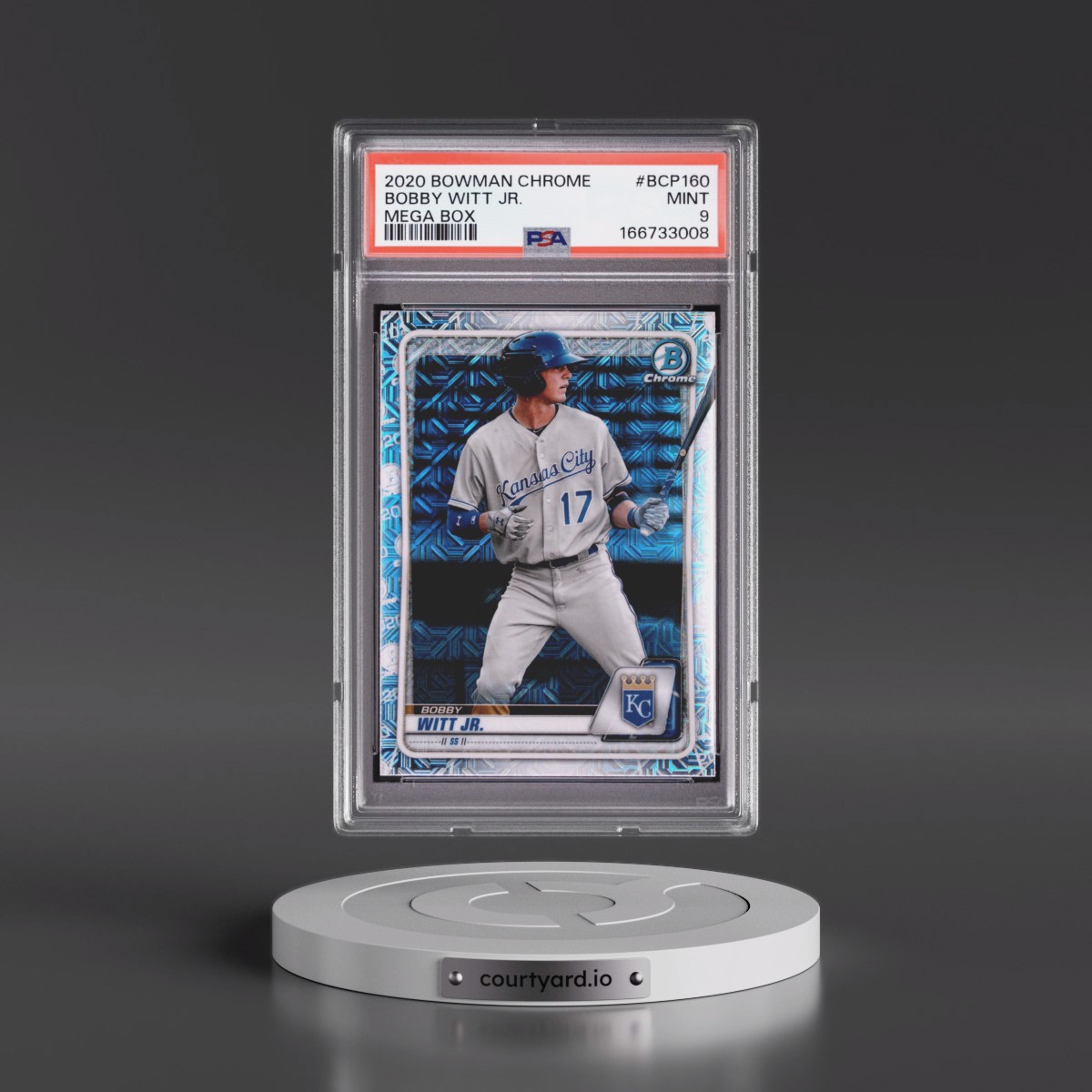 2020 Bowman Chrome Mega Box Bobby Witt Jr. #BCP160 PSA 9
