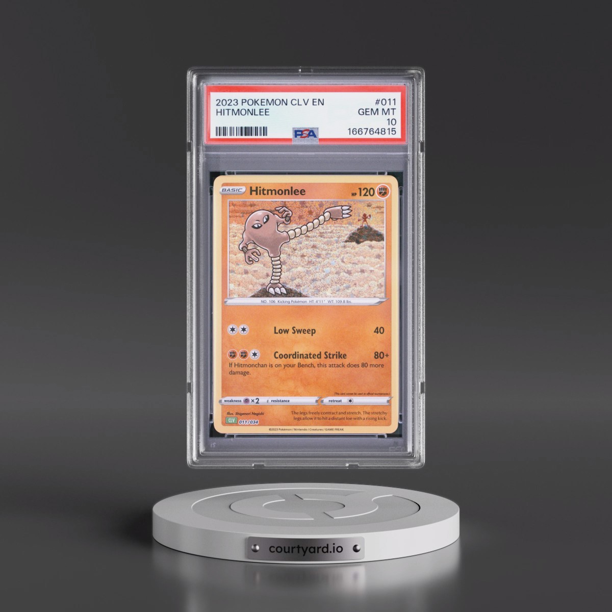 2023 Pokémon CLV-Trading Card Game Classic Venusaur & Lugia EX Deck #011 Hitmonlee (PSA 10 GEM MINT)
