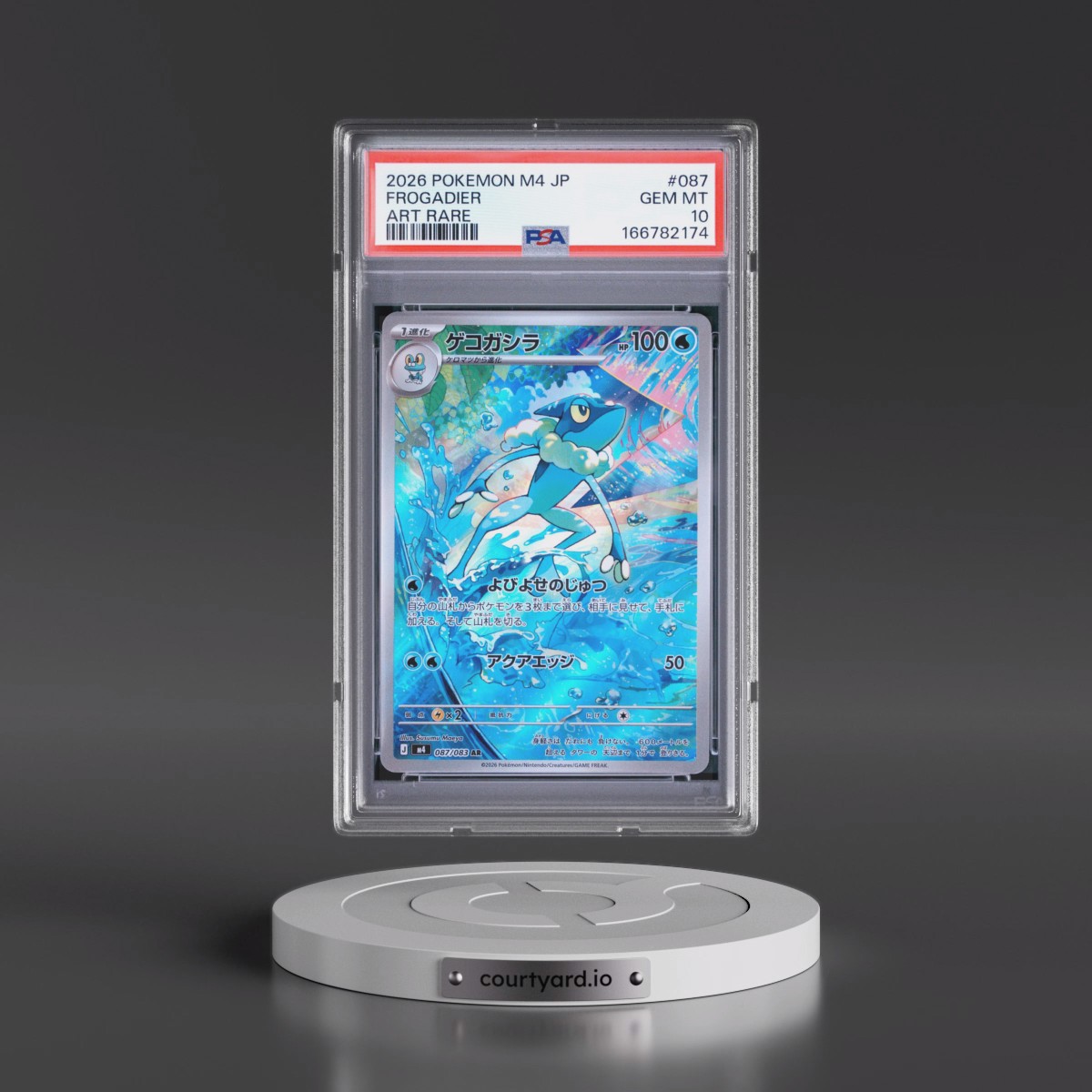 2026 Pokémon M4-Ninja Spinner #087 Frogadier - Art Rare (PSA 10 GEM MINT)