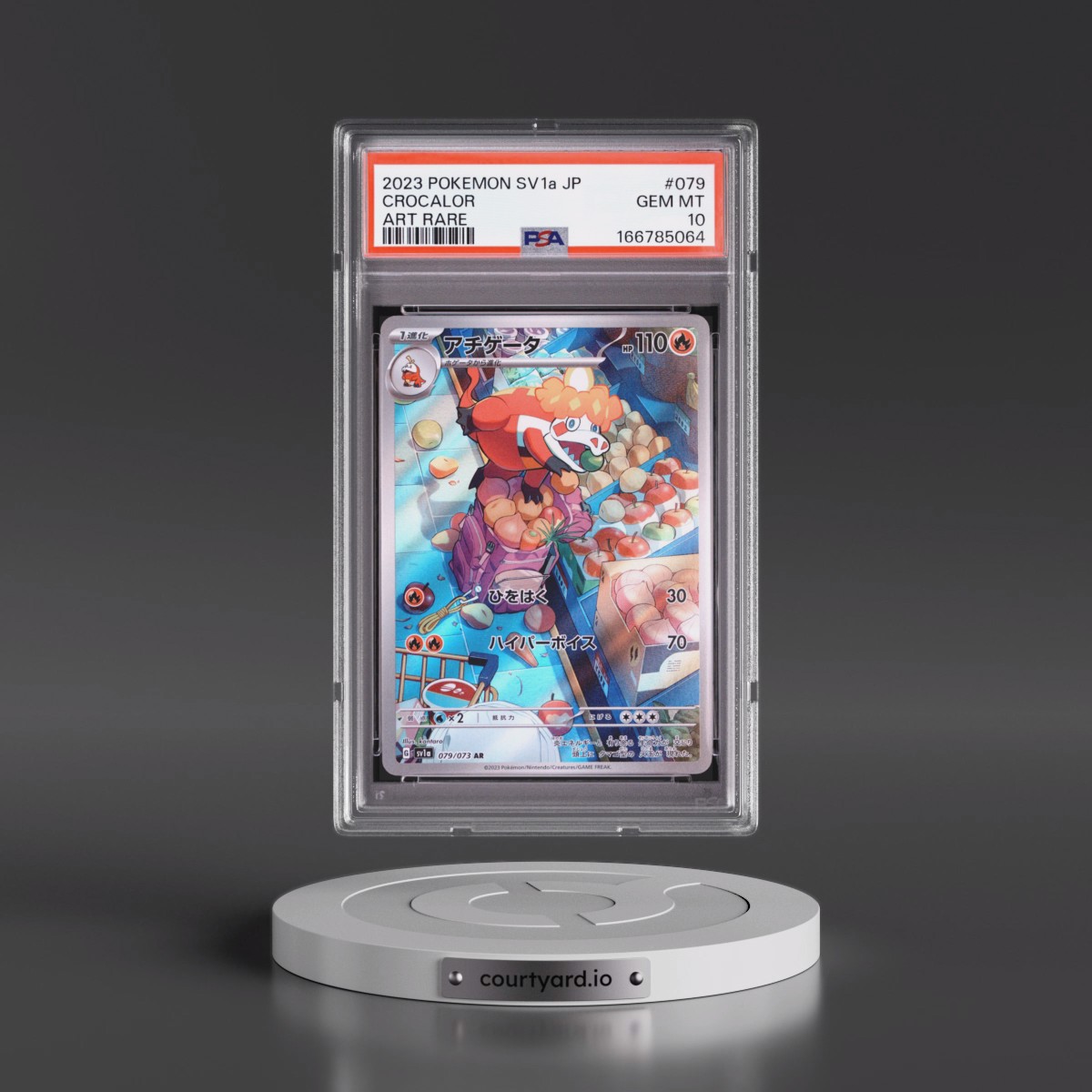 2023 Pokémon Sv1a-Triplet Beat #079 Crocalor - Art Rare (PSA 10 GEM MINT)