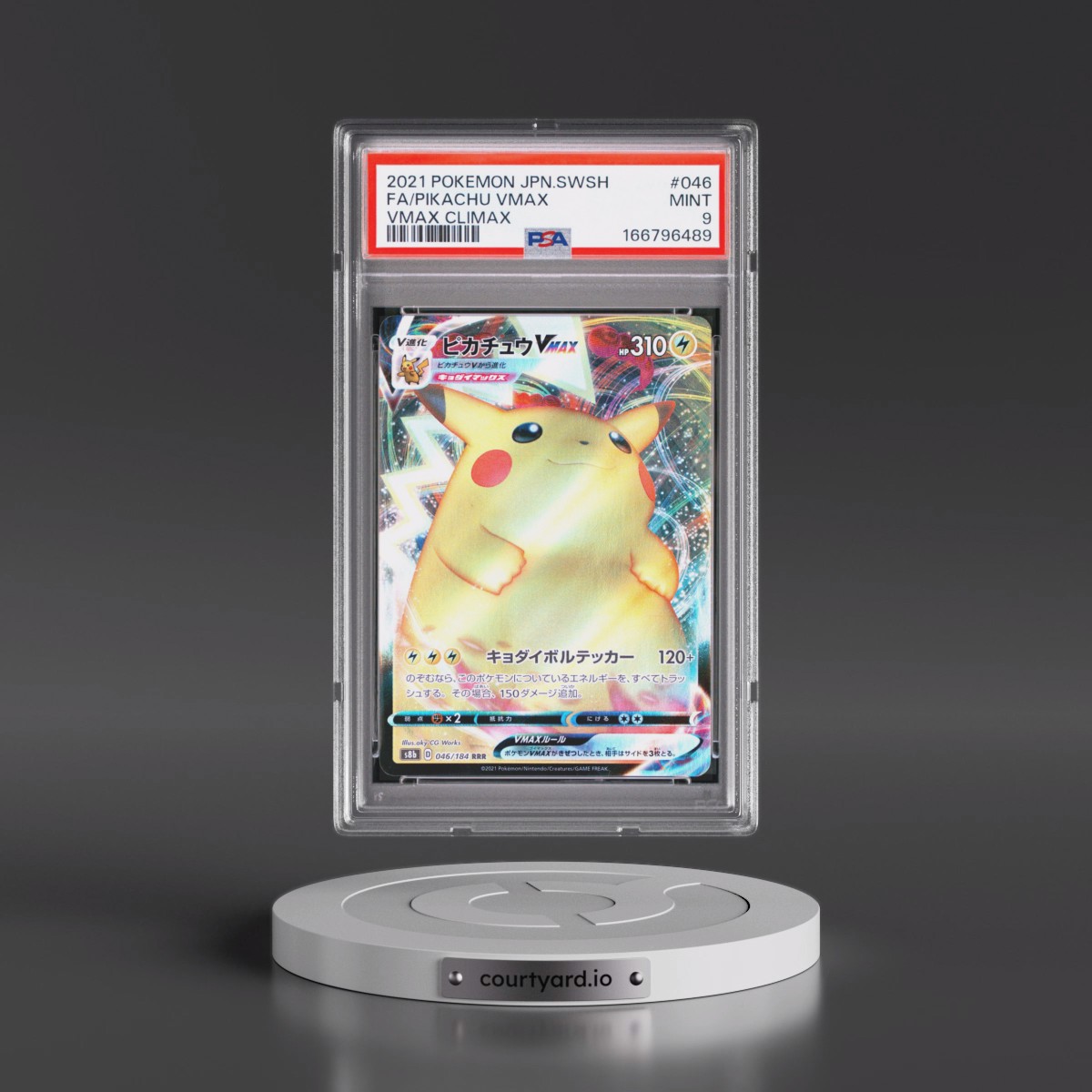 2021 Pokémon Sword & Shield Vmax Climax #046 Pikachu Vmax - Full Art (PSA 9 MINT)