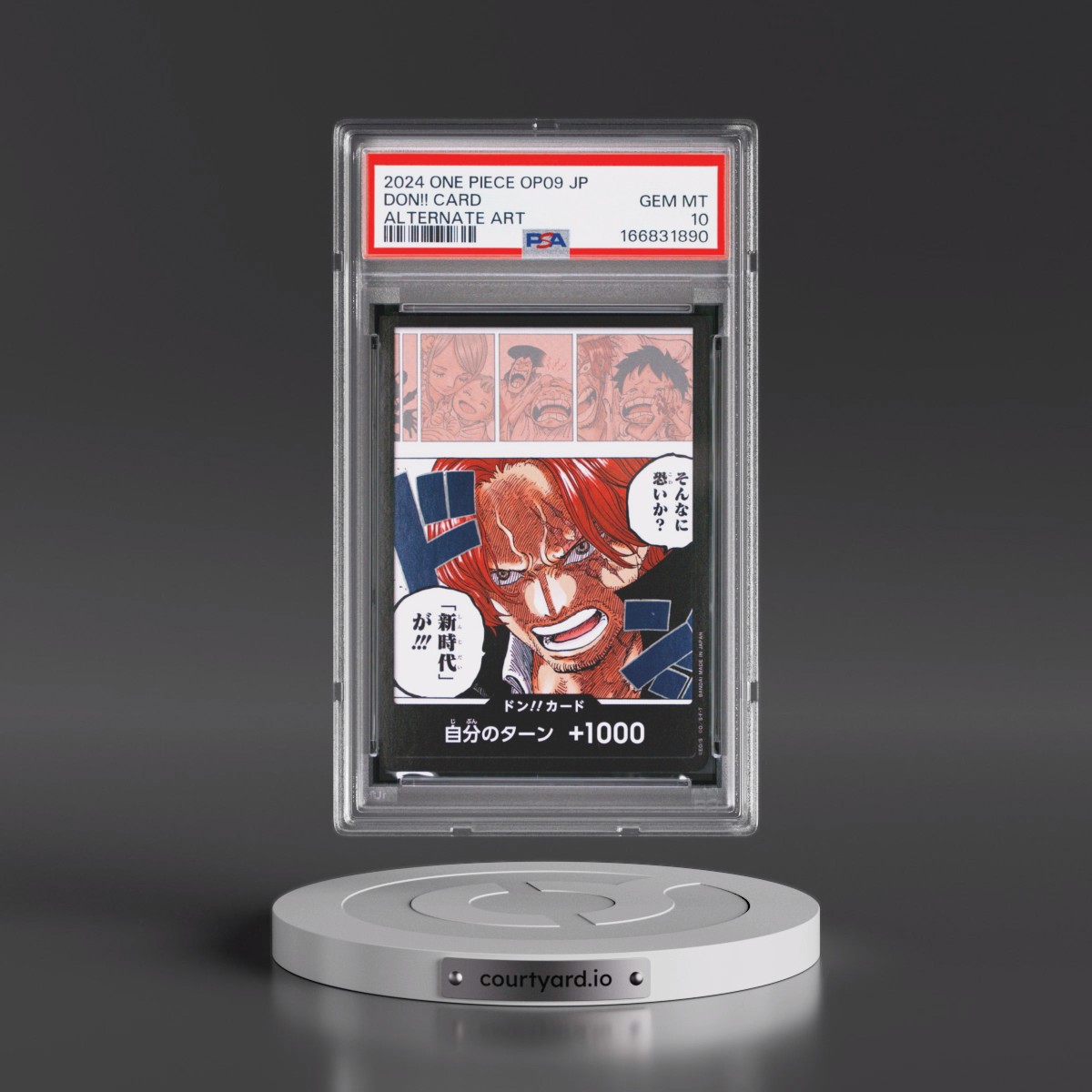 2024 One Piece Japanese OP09-Emperors in the New World Don!! Card - Alternate Art PSA 10