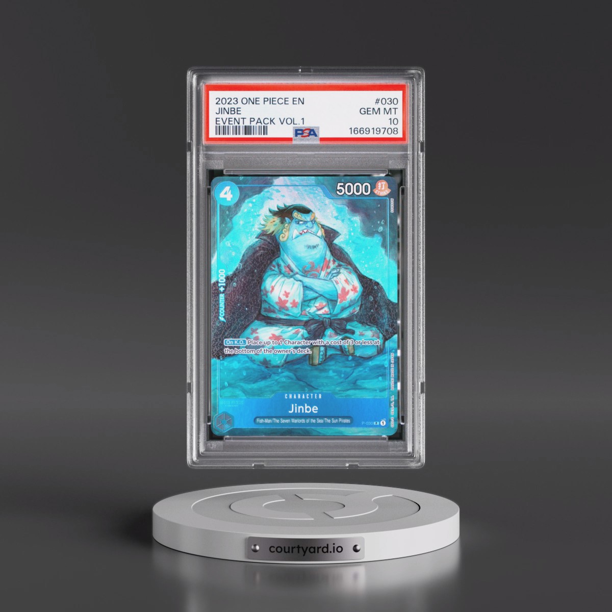 2023 One Piece Promos #030 Jinbe - Event Pack Vol.1 (PSA 10 GEM MINT)