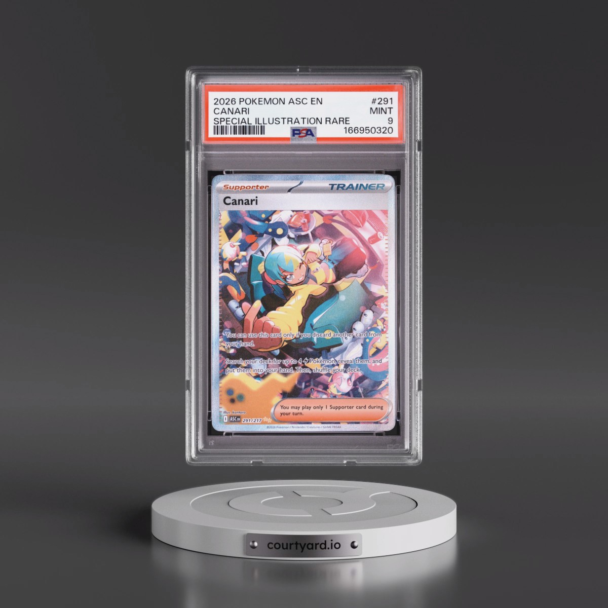 2026 Pokémon Asc EN-Ascended Heroes Canari - Special Illustration Rare #291 PSA 9