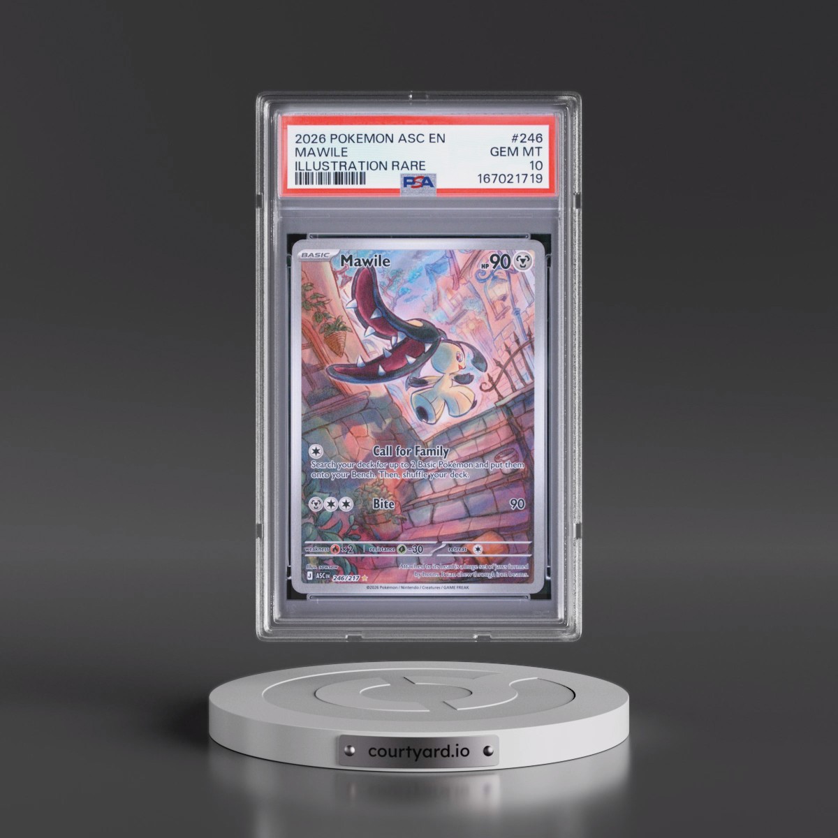 2026 Pokémon Asc EN-Ascended Heroes #246 Mawile - Illustration Rare (PSA 10 GEM MINT)