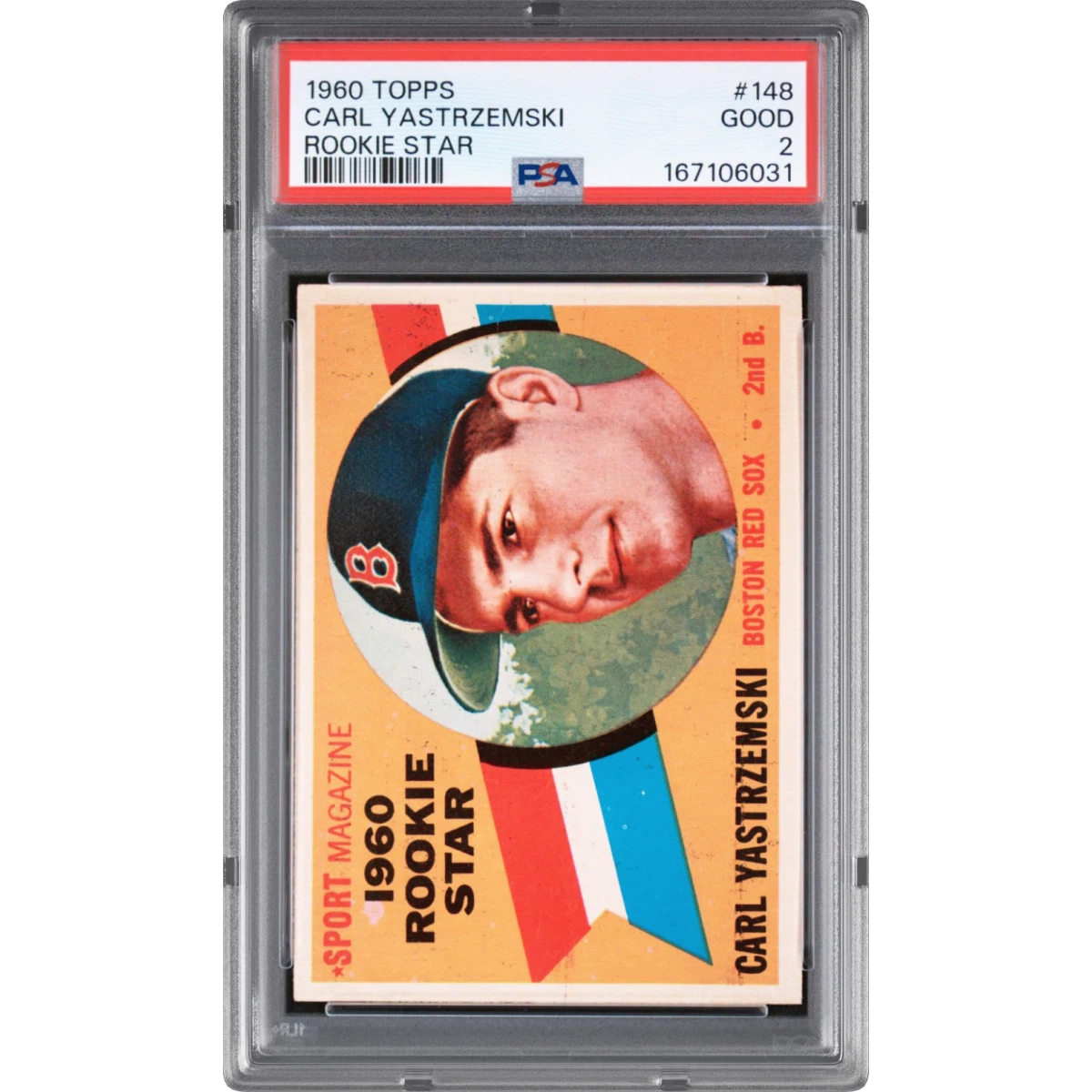 1960 Topps #148 Carl Yastrzemski - Rookie Star (PSA 2 GOOD)