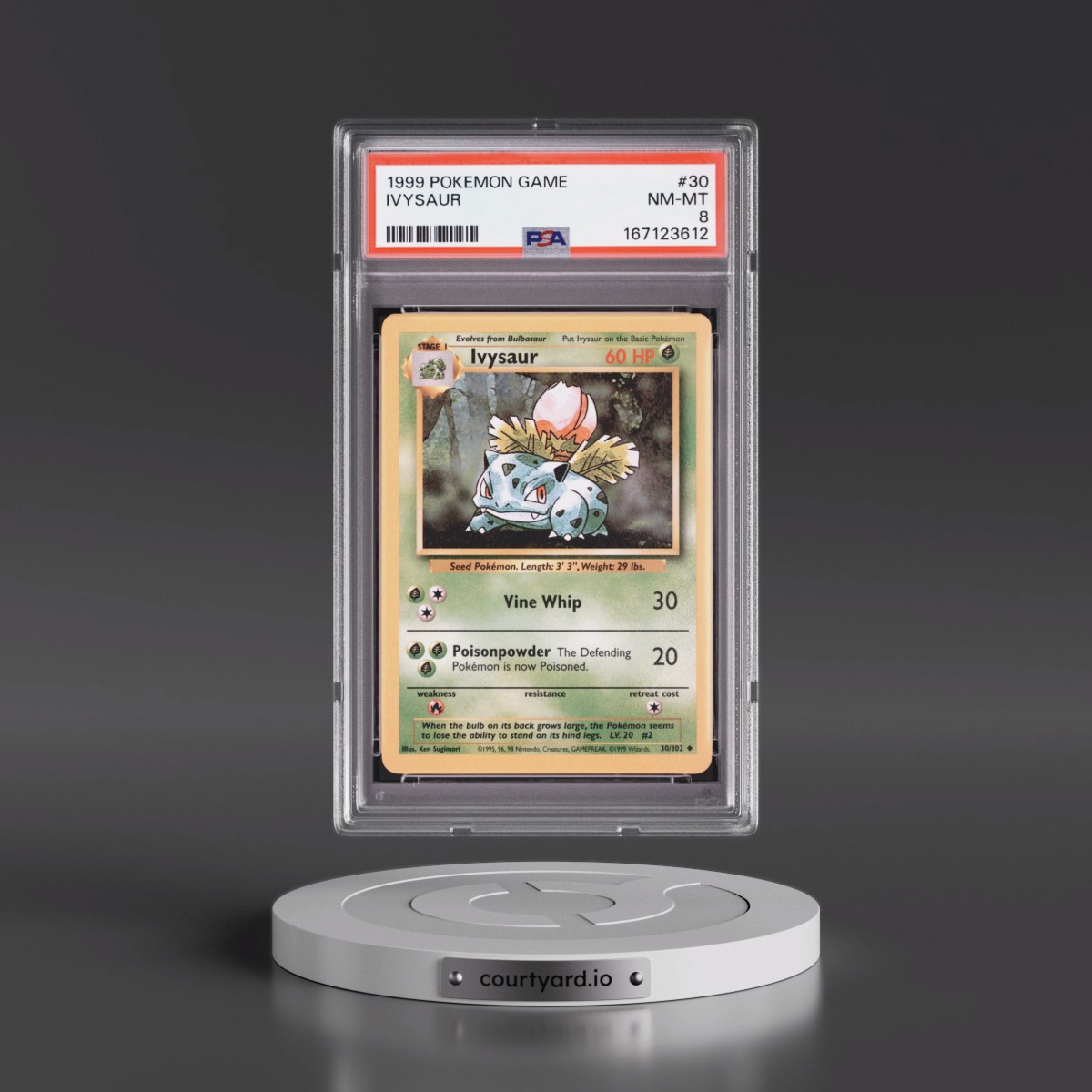 1999 Pokémon Game #30 Ivysaur (PSA 8 NM-MT)