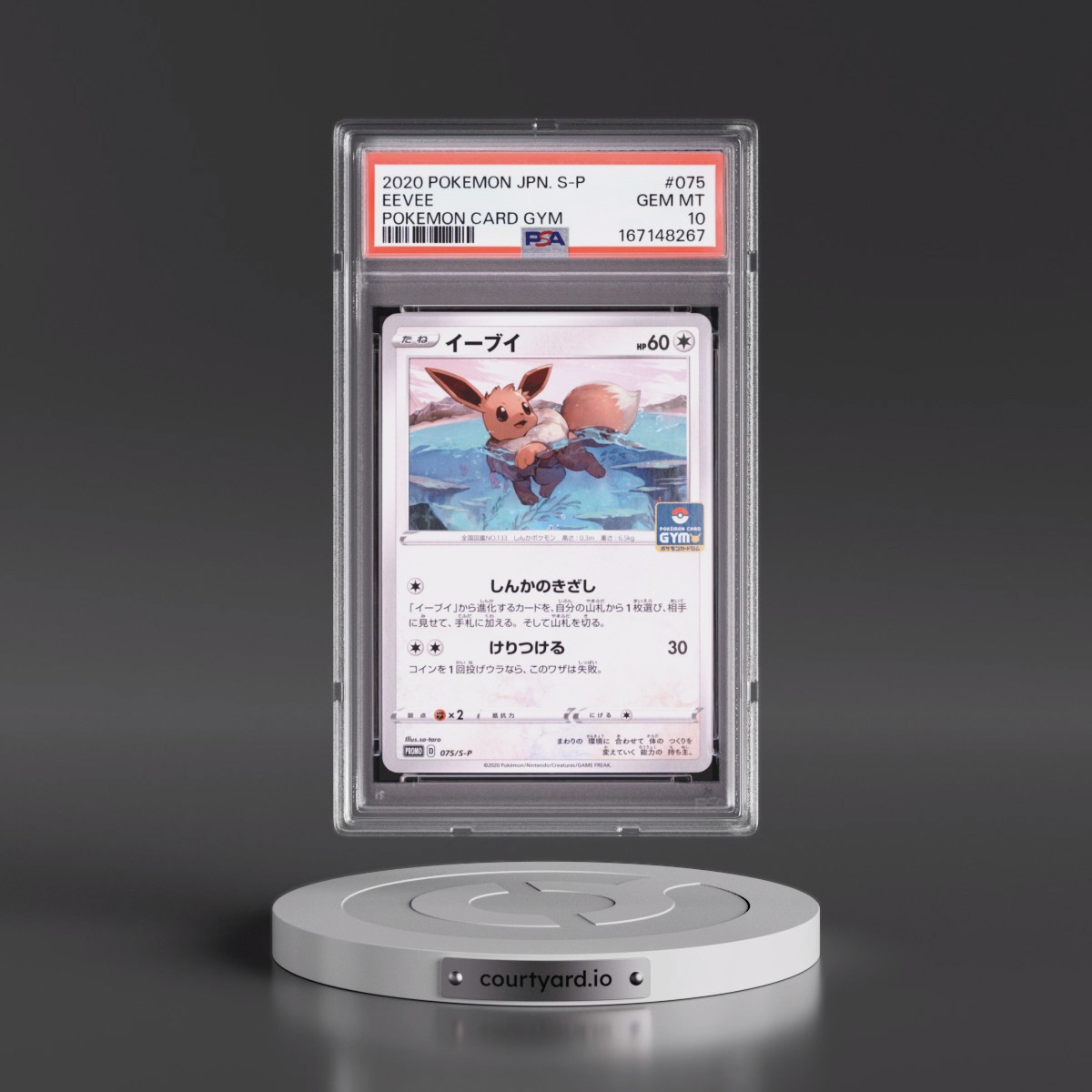 2020 Pokémon S Promo #075 Eevee - Pokemon Card Gym (PSA 10 GEM MINT)