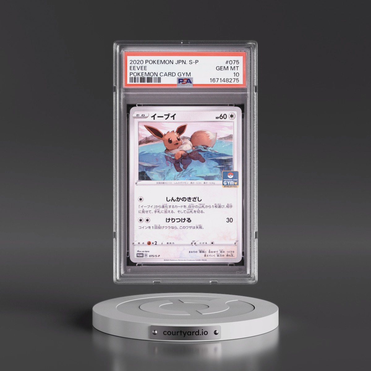 2020 Pokémon S Promo #075 Eevee - Pokemon Card Gym (PSA 10 GEM MINT)