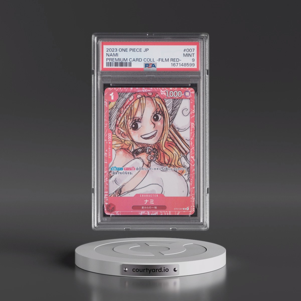 2023 One Piece Japanese Premium Card Collection -One Piece Film Red #007 Nami (PSA 9 MINT)
