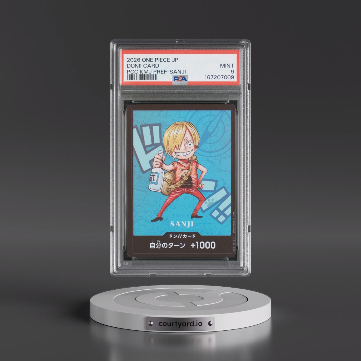 2026 One Piece Japanese Premium Card Collection Kumamoto Prefecture Special Don!! Card - Sanji PSA 9