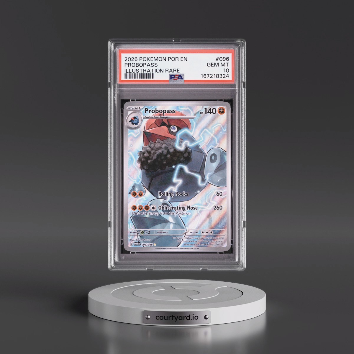 2026 Pokémon Por EN-Perfect Order #096 Probopass - Illustration Rare (PSA 10 GEM MINT)