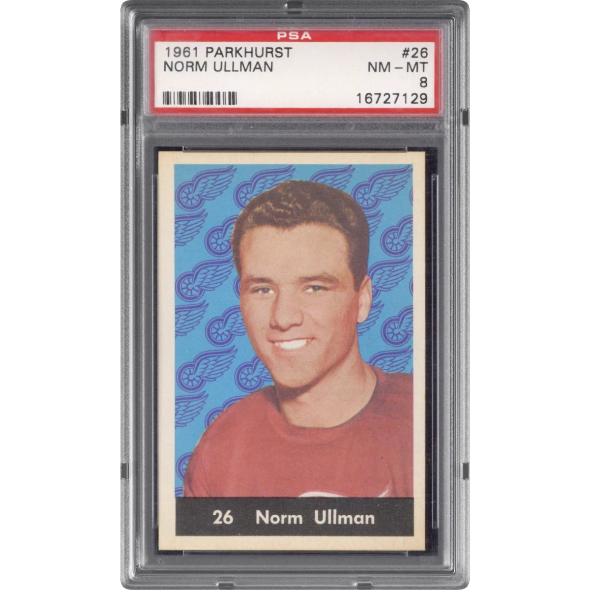 1961 Parkhurst #26 Norm Ullman (PSA 8 NM-MT)