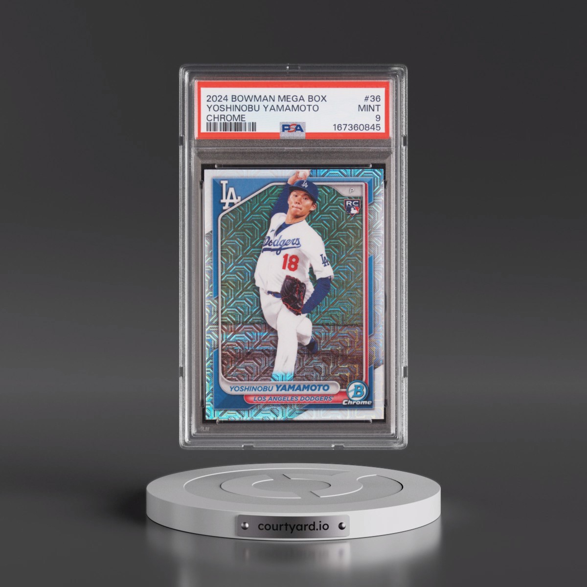 2024 Bowman Mega Box Chrome Yoshinobu Yamamoto #36 PSA 9