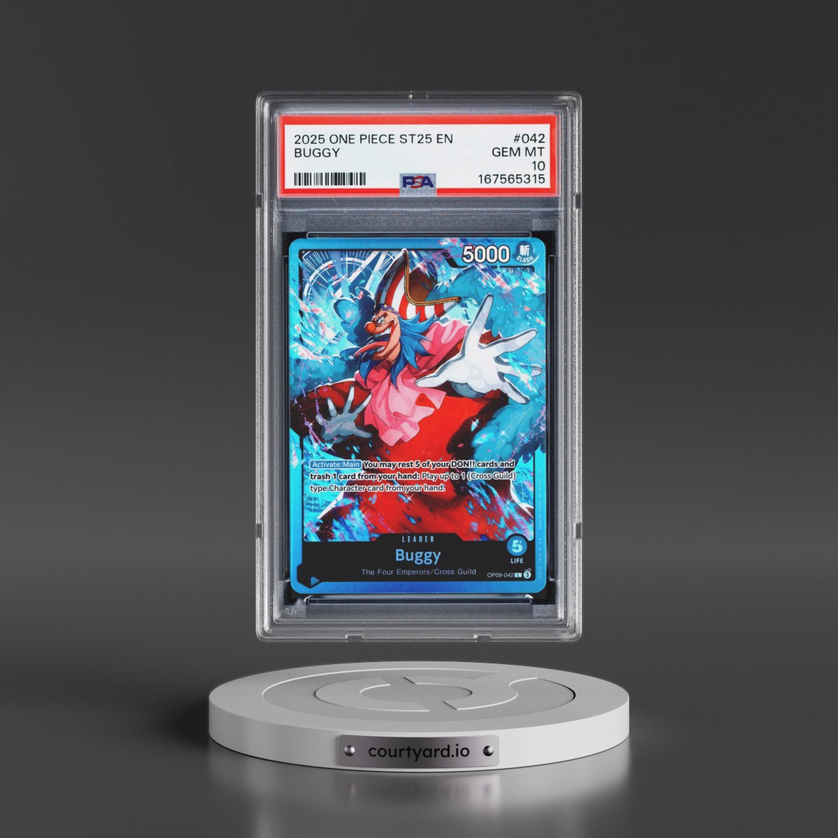 2025 One Piece Starter Deck ST25-Blue Buggy #042 Buggy (PSA 10 GEM MINT)