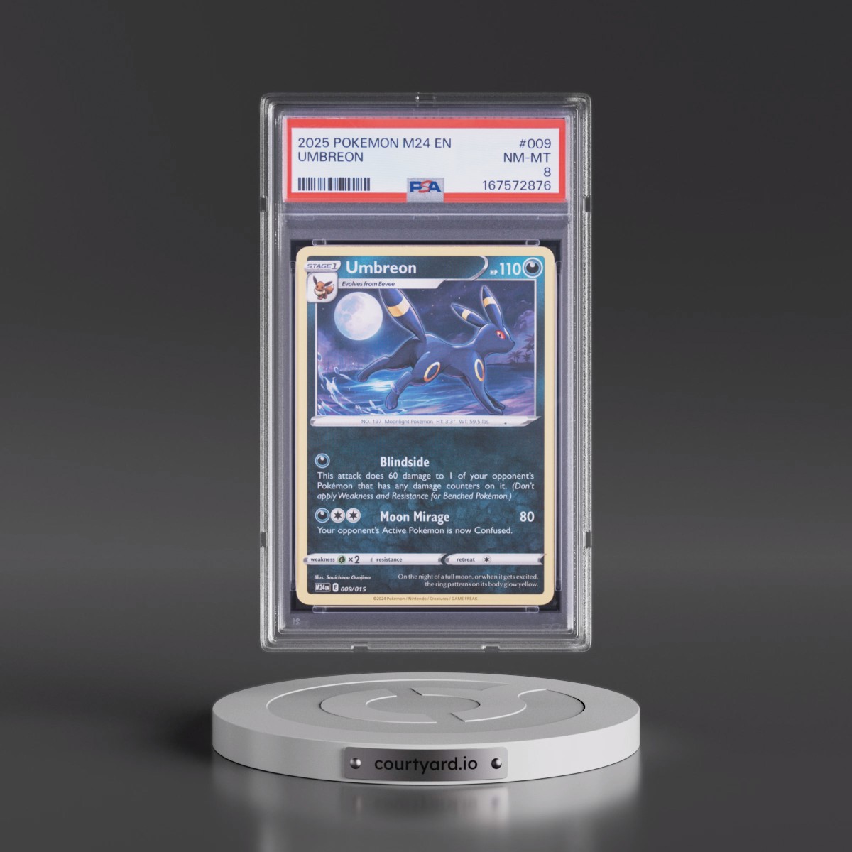 2025 Pokémon M24 EN-Mcdonald's Collection #009 Umbreon (PSA 8 NM-MT)