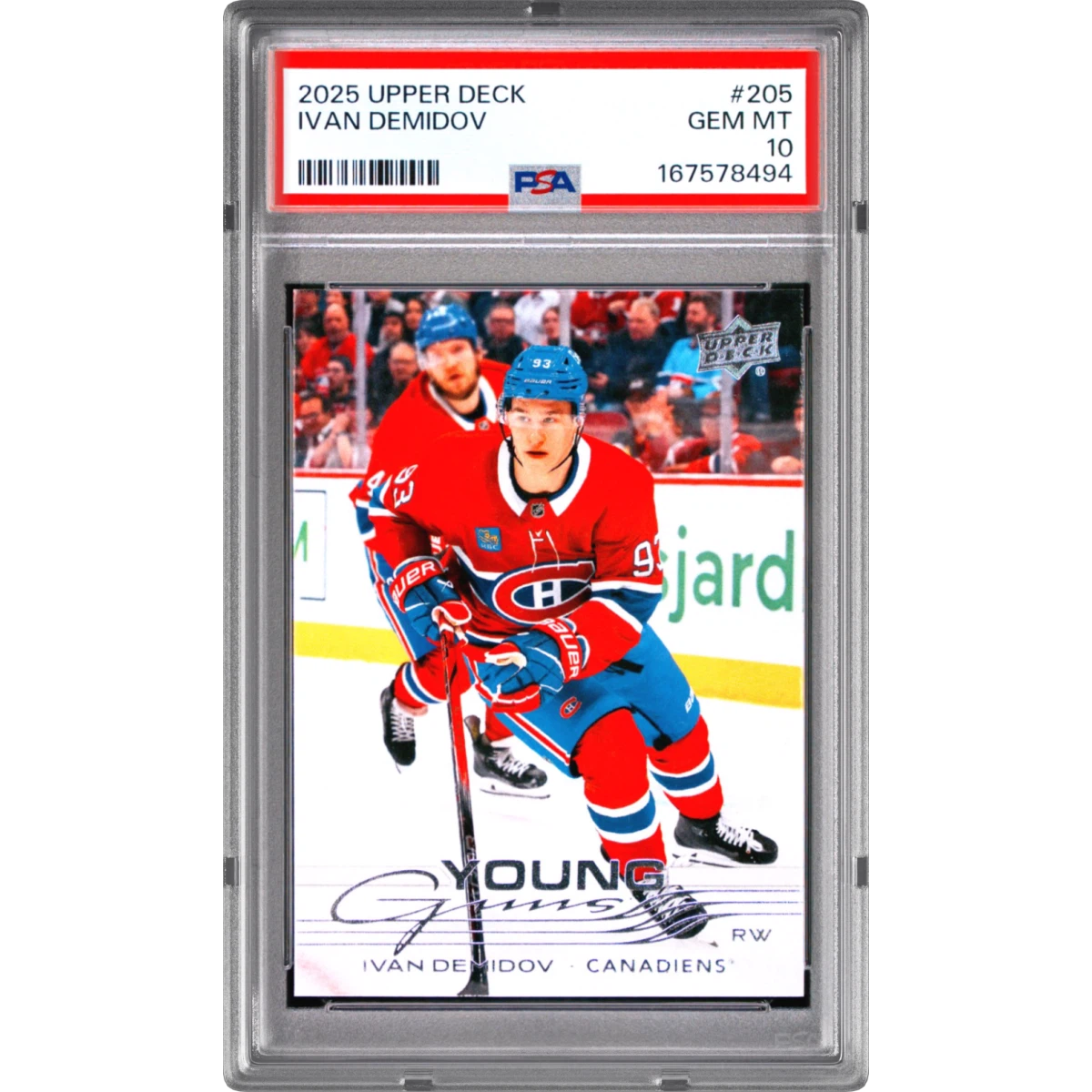 2025 Upper Deck #205 Ivan Demidov (PSA 10 GEM MINT)