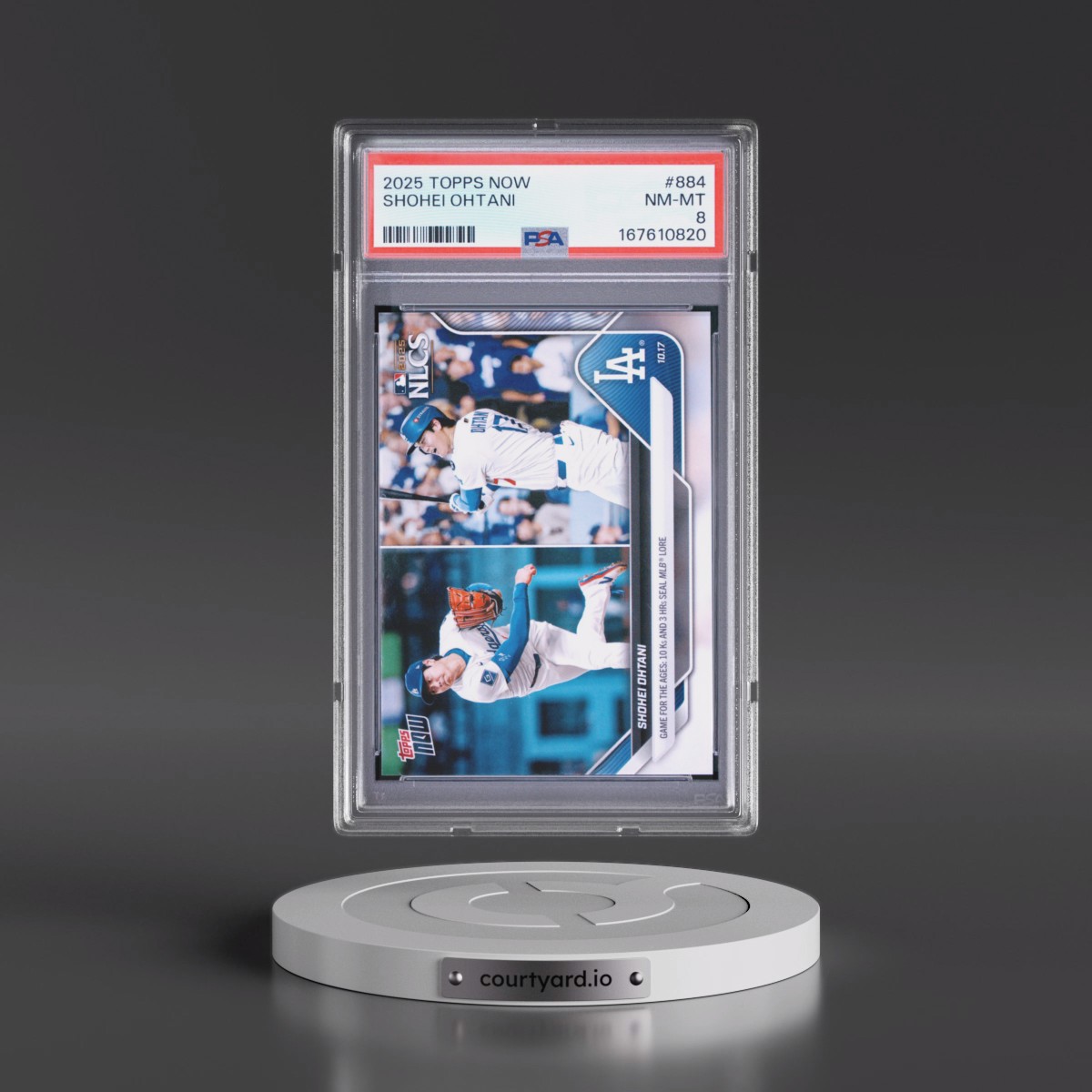 2025 Topps Now #884 Shohei Ohtani (PSA 8 NM-MT)