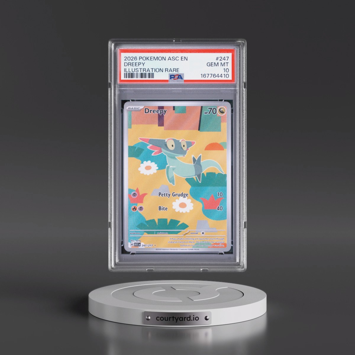 2026 Pokémon Asc EN-Ascended Heroes Dreepy - Illustration Rare #247 PSA 10