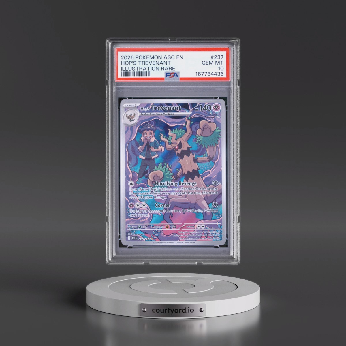 2026 Pokémon Asc EN-Ascended Heroes #237 Hop's Trevenant - Illustration Rare (PSA 10 GEM MINT)