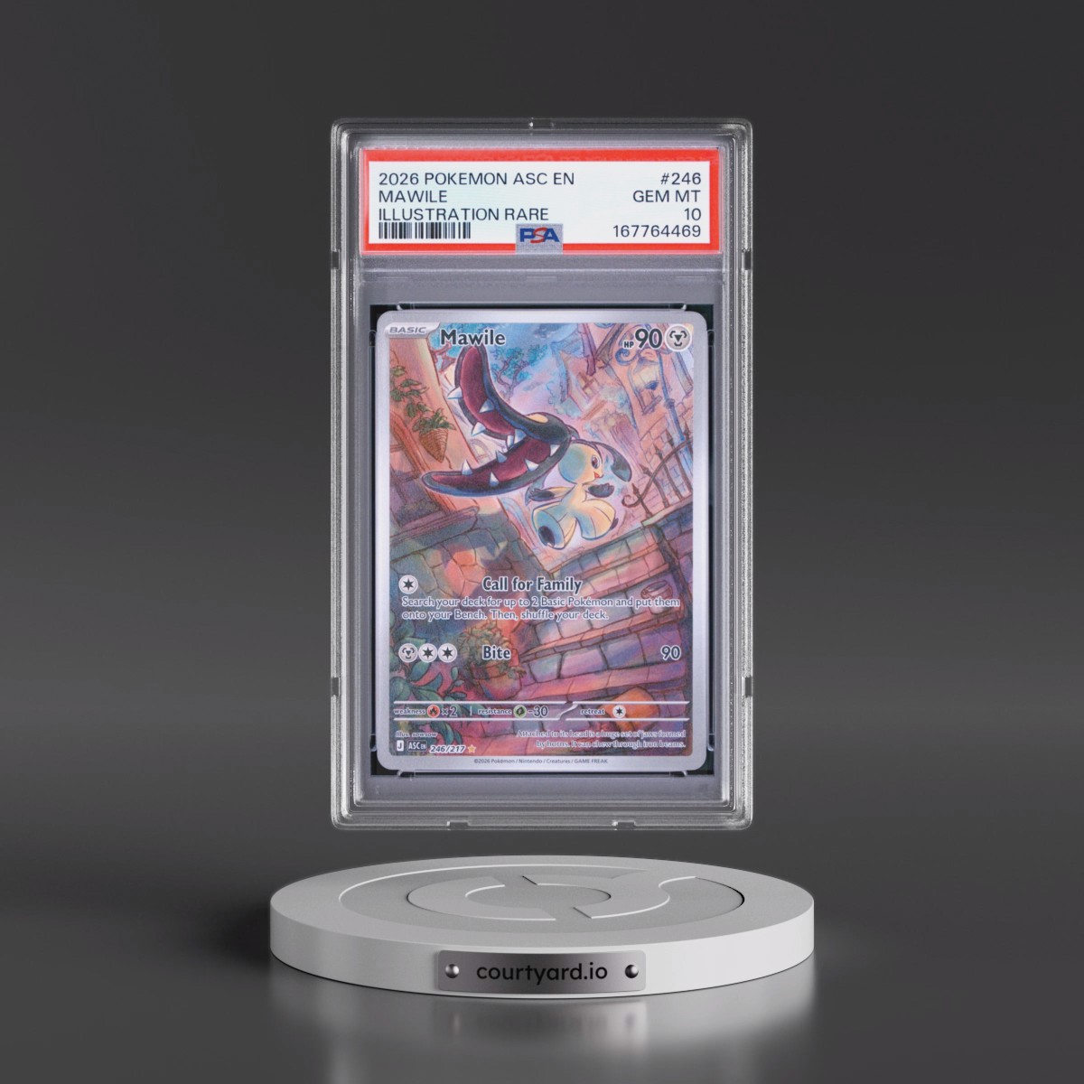 2026 Pokémon Asc EN-Ascended Heroes #246 Mawile - Illustration Rare (PSA 10 GEM MINT)