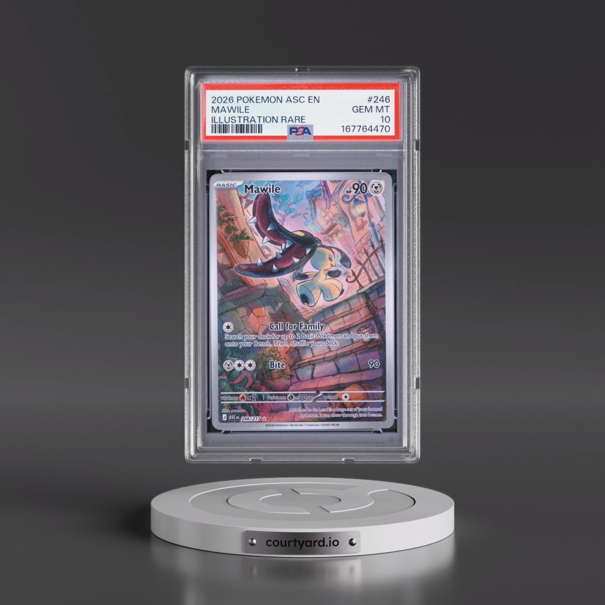 2026 Pokémon Asc EN-Ascended Heroes #246 Mawile - Illustration Rare (PSA 10 GEM MINT)