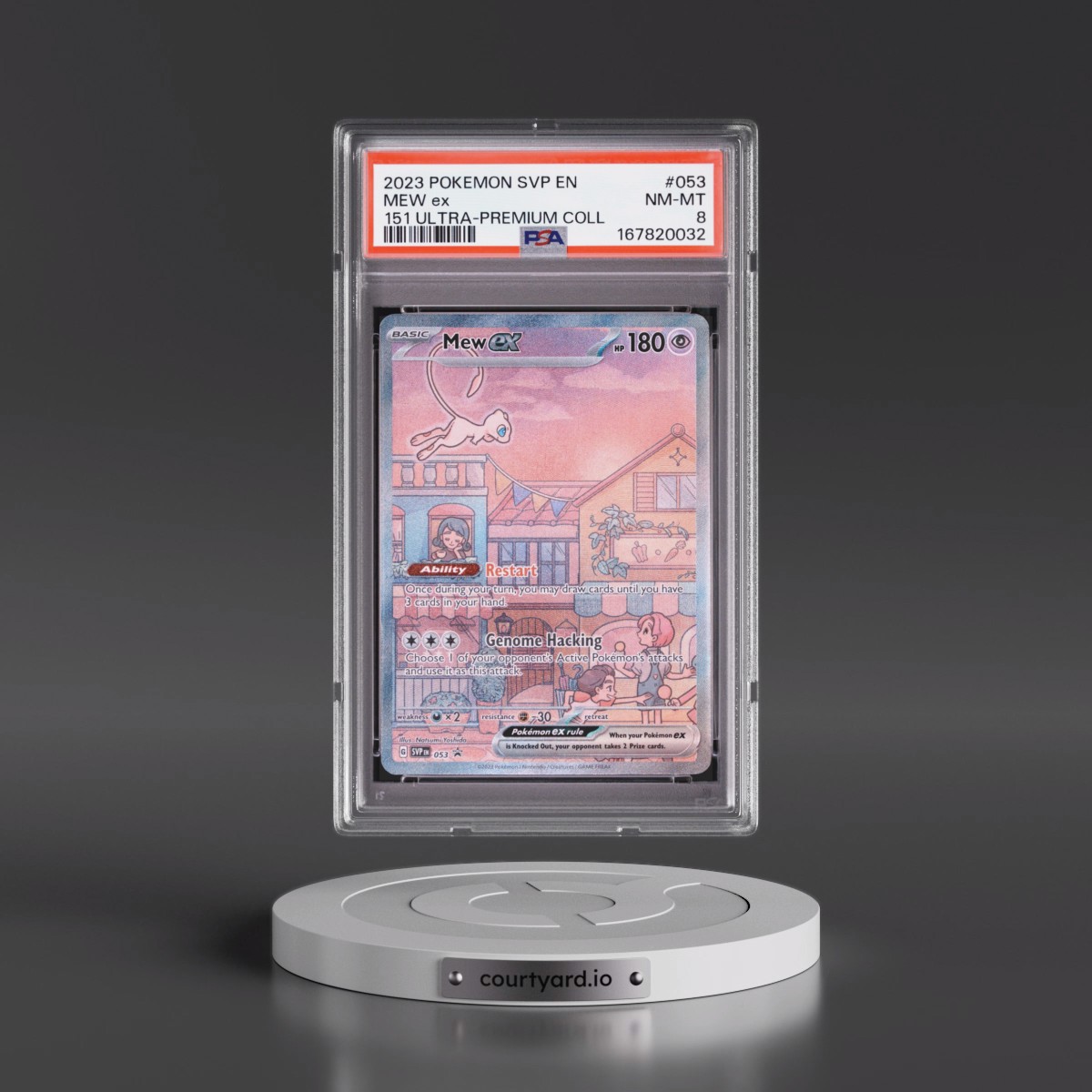 2023 Pokémon Svp EN-SV Black Star Promo #053 Mew EX - Holo 151 Ultra-Premium Collection (PSA 8 NM-MT)