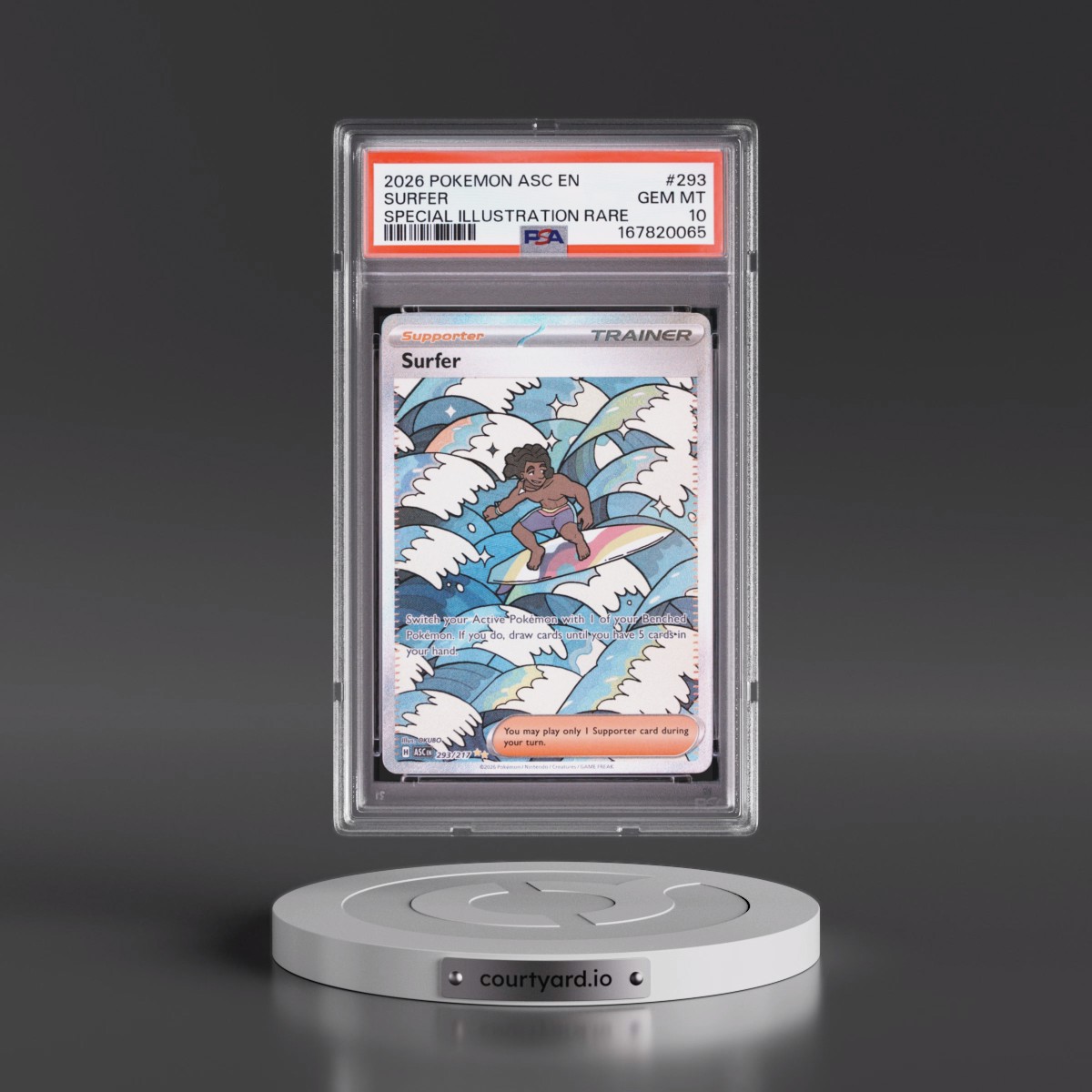 2026 Pokémon Asc EN-Ascended Heroes Surfer - Special Illustration Rare #293 PSA 10