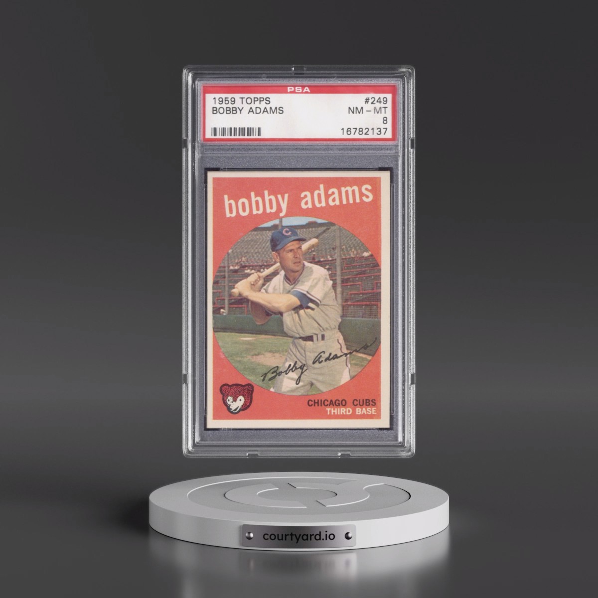 1959 Topps #249 Bobby Adams (PSA 8 NM-MT)
